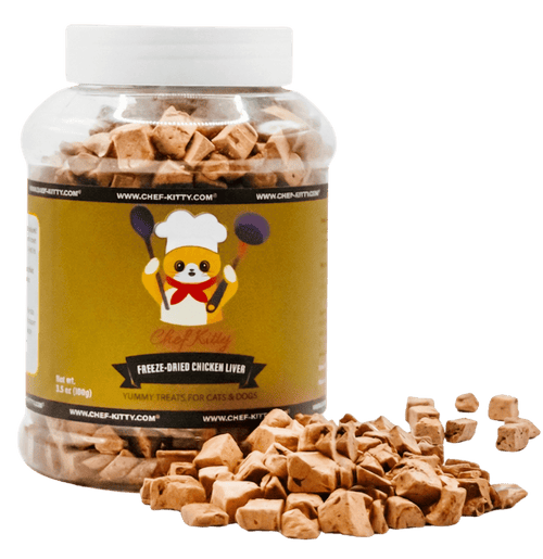 Chef Kitty Freeze Dried Chicken Liver Treats — wholesale case of 6